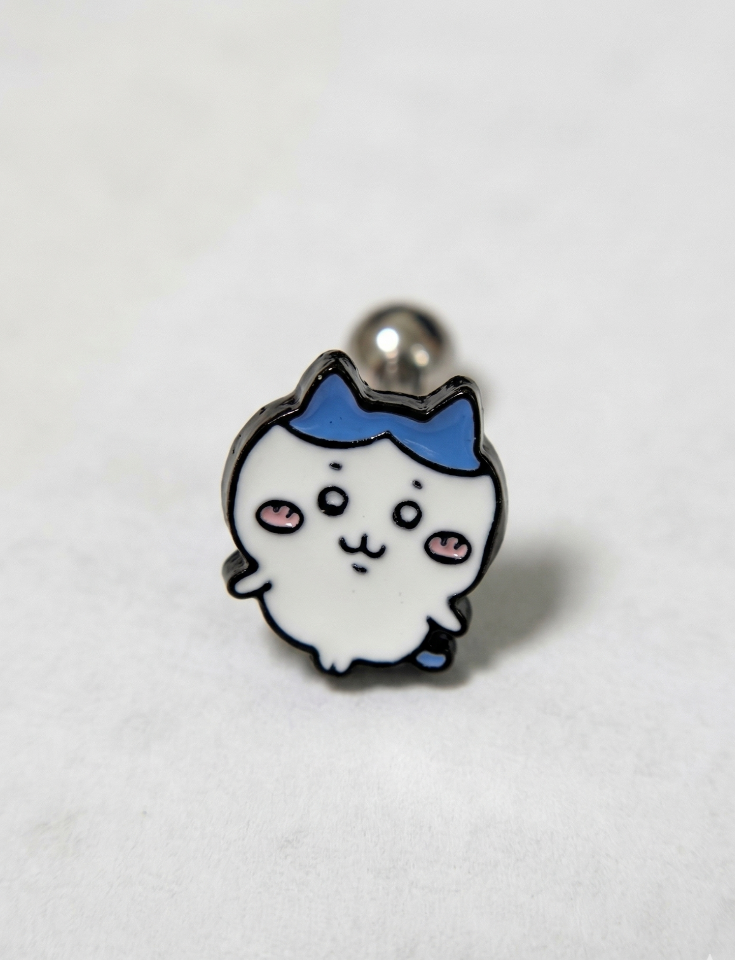 Chiikawa Hachiware Usagi Kawaii Barbell Stud Earring | Made in Korea