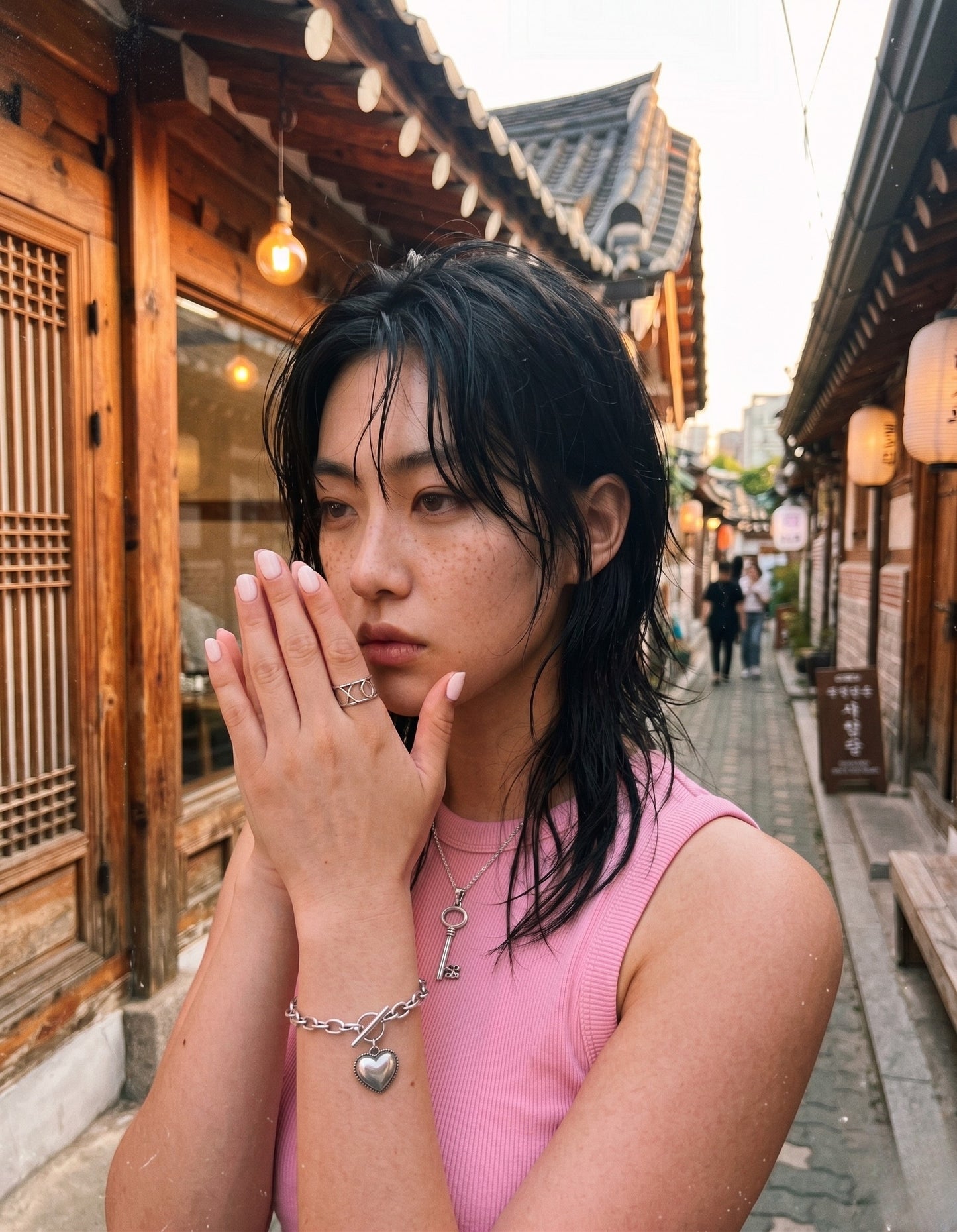 Chunky XO 925 Sterling Silver Bold Wide Band Ring | Handmade Korea