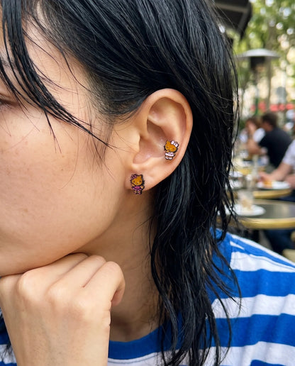 Hello Kitty Tanning Balletcore Piercing | Handmade in Korea (Sold Individually)