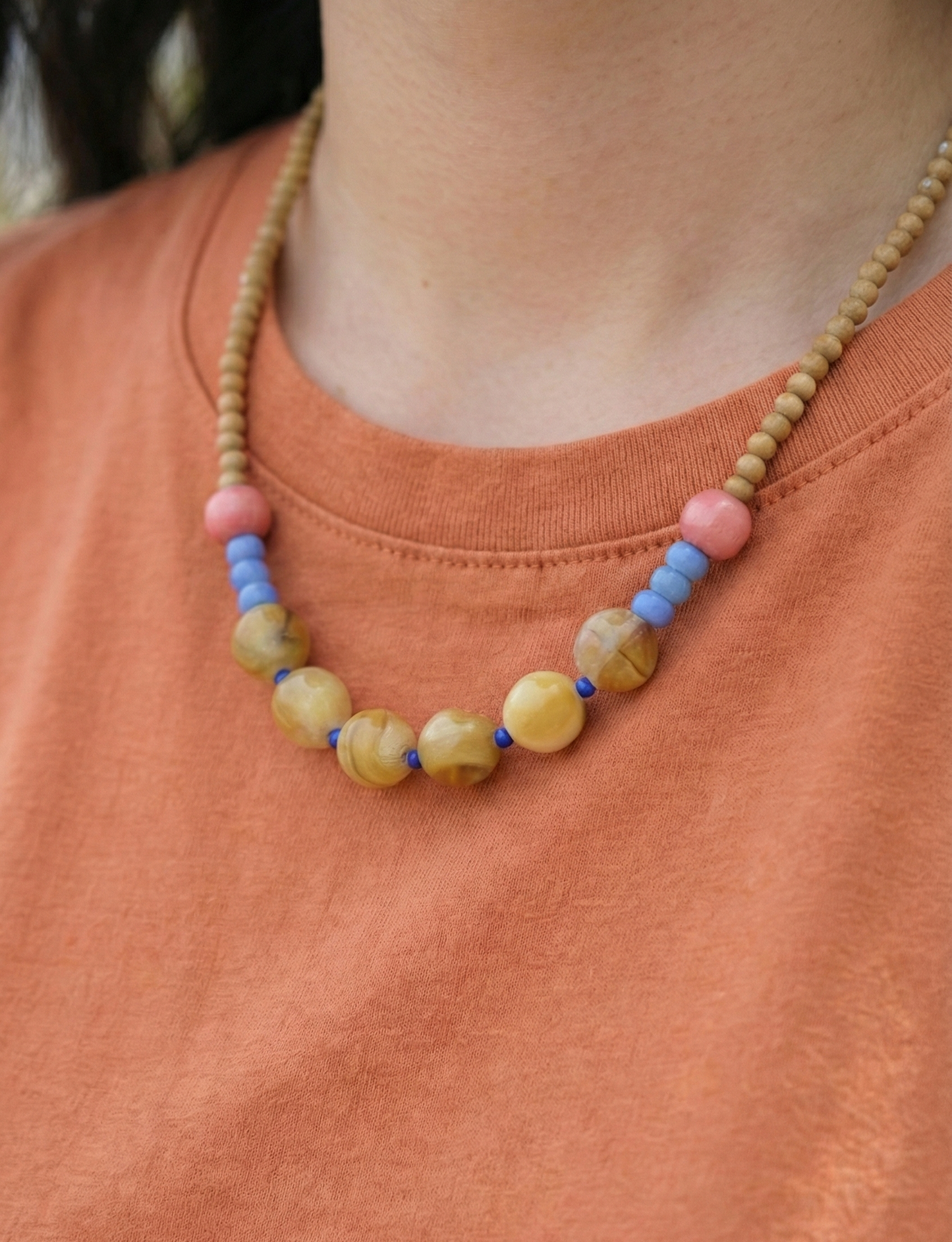 Colorful Beaded Choker Necklace - Y2K Summer Aesthetic Jewelry (5 Colors)
