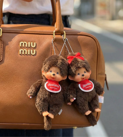 Monchhichi Plush Keychain Bag Charm – Vintage Y2K Kawaii Doll (Boy & Girl Options)
