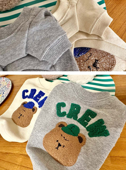 Korean Teddy Bear Dog Sweatshirt - CREW MTM Cotton T-shirt