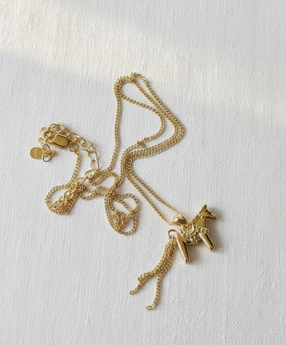 2026 Year of the Horse Lucky Necklace | 925 Silver Celestial Horse Pendant 40+5cm