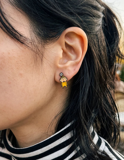 Crayon Shin-chan Mismatch Earrings — The K-Style Staple