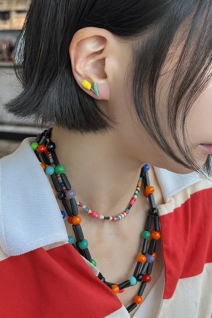 Asymmetric Tulip Ear Climbers - Gold