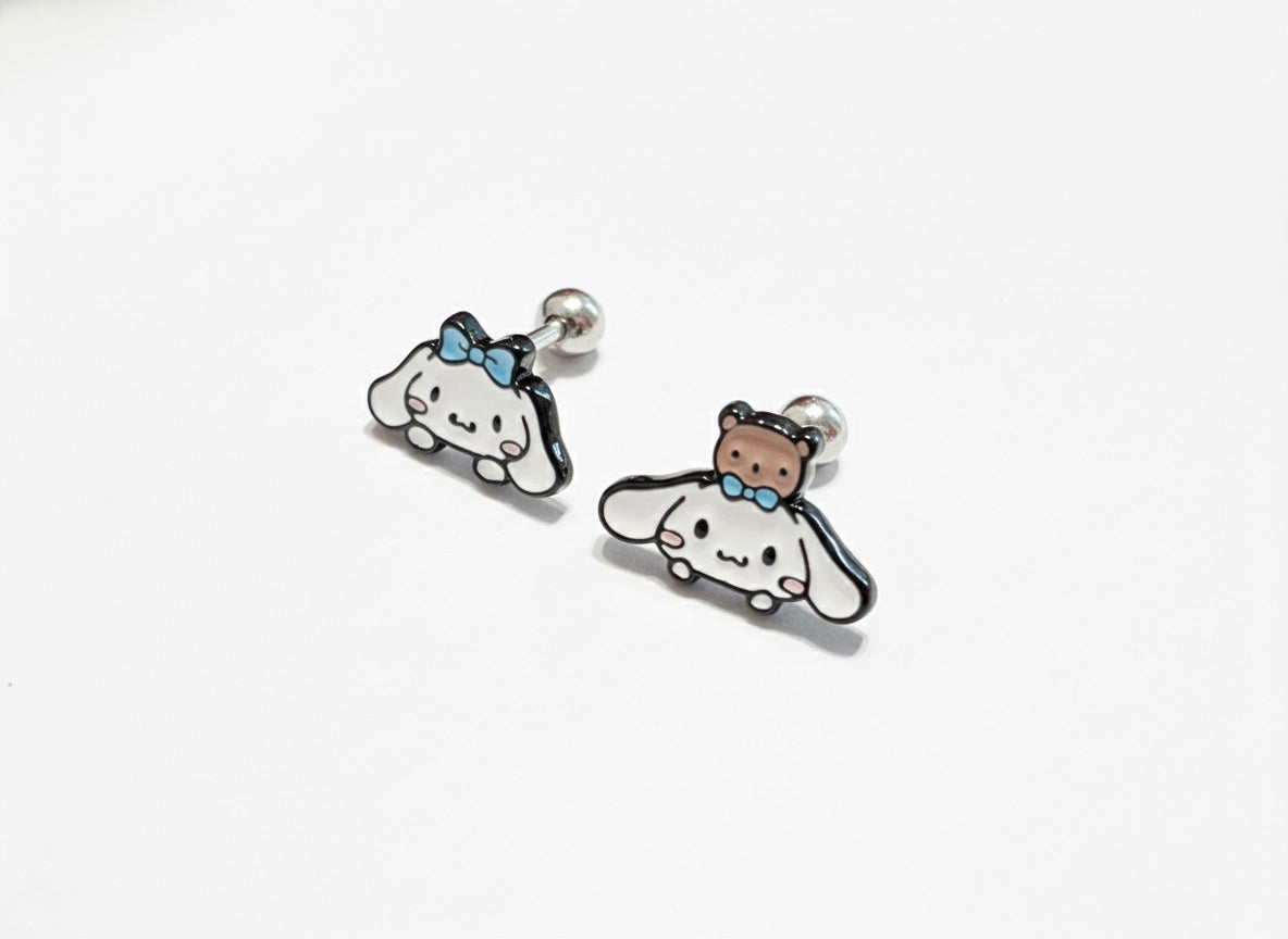 Cinnamoroll Surgical Steel Mini Piercings (2 Designs) - Cartilage & Lobe Studs