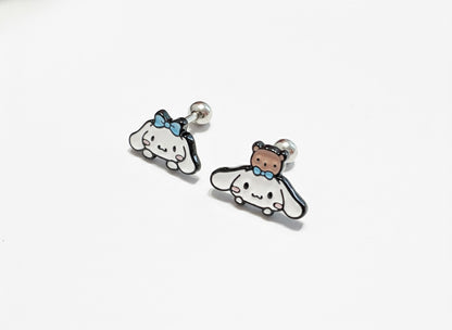 Cinnamoroll Surgical Steel Mini Piercings (2 Designs) - Cartilage & Lobe Studs
