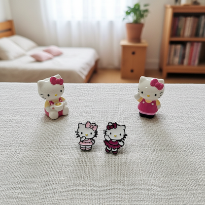 Hello Kitty Inspired Surgical Steel Barbell Piercing