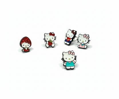 Hello Kitty Surgical Steel Stud Earrings — Cute Character Options in 5 Designs