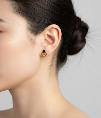 Sesame Street Barbell Earrings - Surgical Steel | Elmo, Cookie Monster, Bert & Ernie | Korean Made