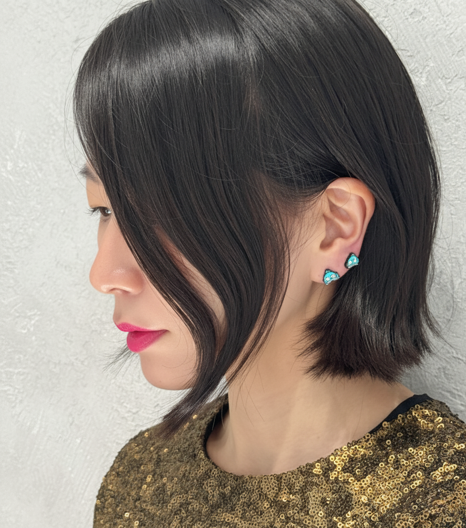 Handmade Sanrio-Inspired Hangyodong Character Earrings Silver Post