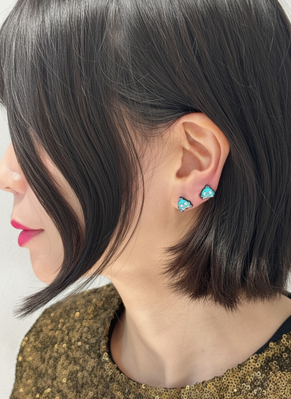 Handmade Sanrio-Inspired Hangyodong Character Earrings Silver Post