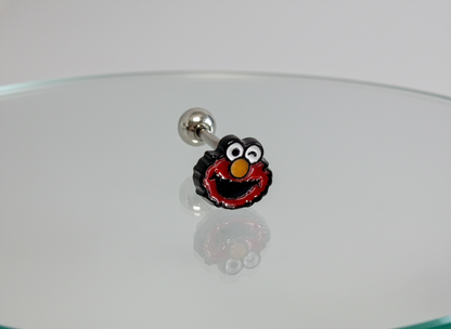 Sesame Street Barbell Earrings - Surgical Steel | Elmo, Cookie Monster, Bert & Ernie | Korean Made