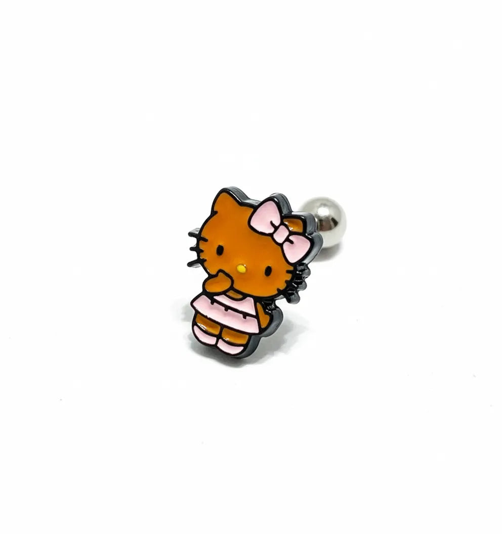 Hello Kitty Tanning Balletcore Piercing | Handmade in Korea (Sold Individually)