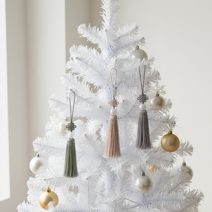 Korean Norigae Tassel Charm with Jade Bead Ornament