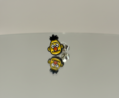 Sesame Street Barbell Earrings - Surgical Steel | Elmo, Cookie Monster, Bert & Ernie | Korean Made