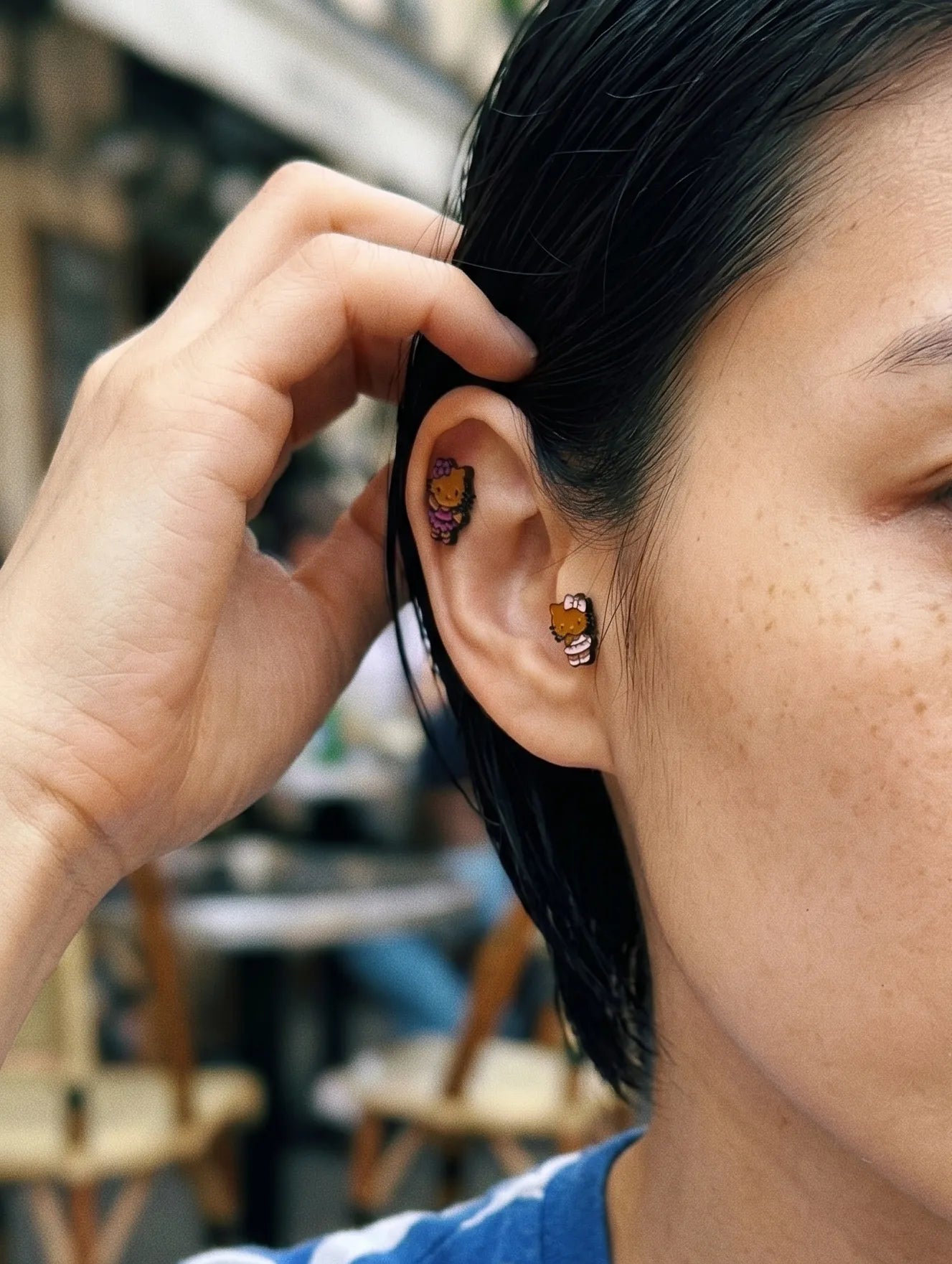 Hello Kitty Tanning Balletcore Piercing | Handmade in Korea (Sold Individually)