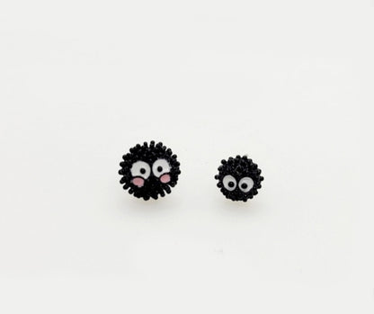 Soot Sprite Earrings Set - Spirited Away Inspired 925 Silver