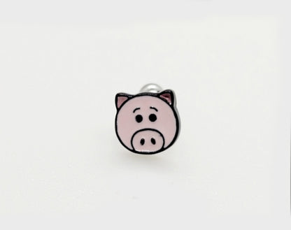 Tsum Tsum-Inspired Barbell Ball Earrings in Lotso, Pooh, Piglet & Hamm | 8TTITTO8