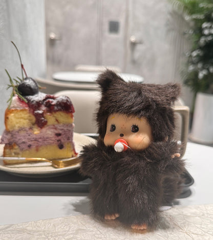 Monchhichi Baby Plush Doll Keychain – Kawaii Soft Bag Charm-2