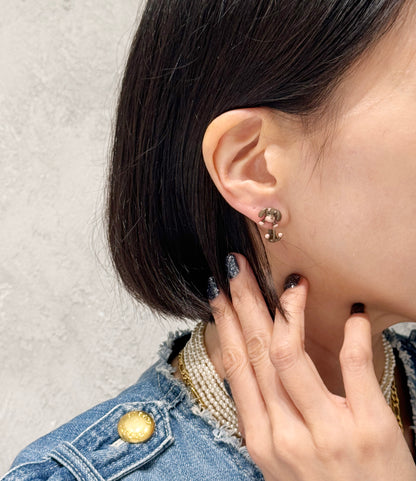 Dachshund Dog Earrings - Front Back Hoop with Silver Post