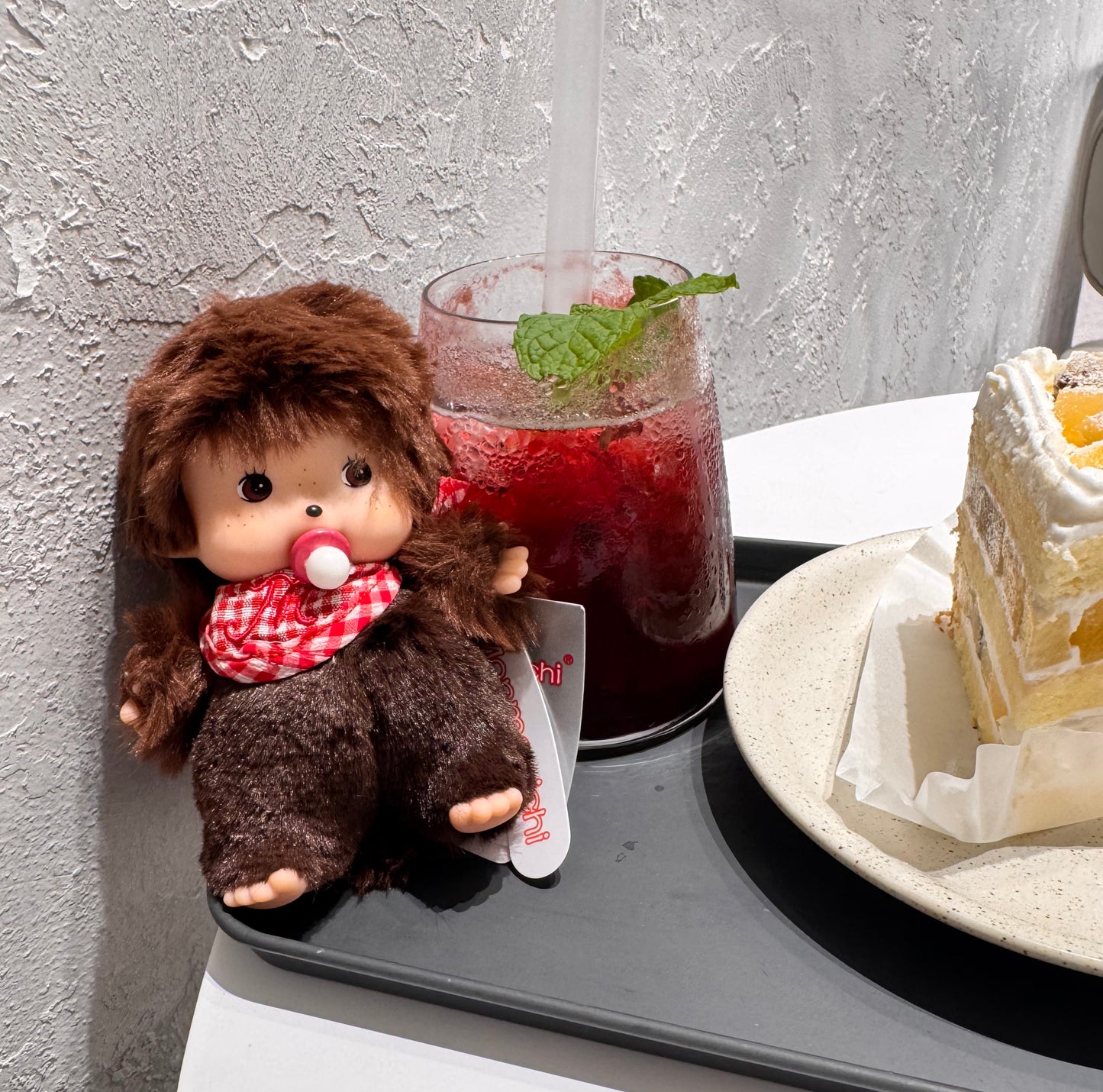 Monchhichi Baby Plush Doll Keychain – Kawaii Soft Bag Charm