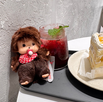 Monchhichi Baby Plush Doll Keychain – Kawaii Soft Bag Charm