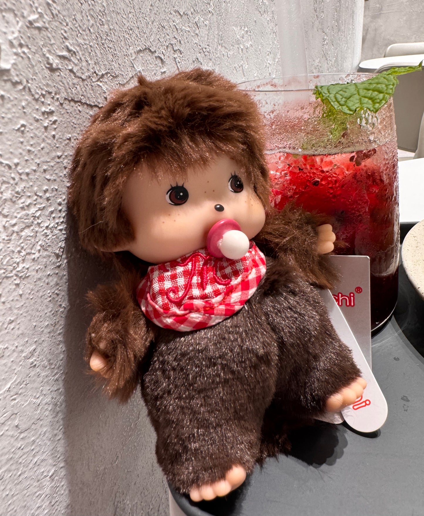 Monchhichi Baby Plush Doll Keychain – Kawaii Soft Bag Charm