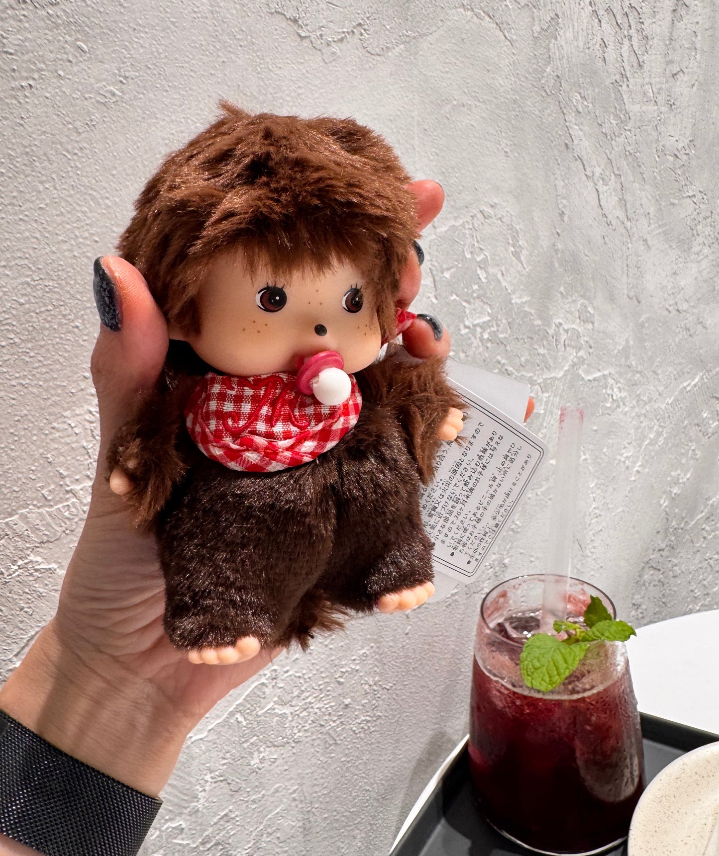 Monchhichi Baby Plush Doll Keychain – Kawaii Soft Bag Charm