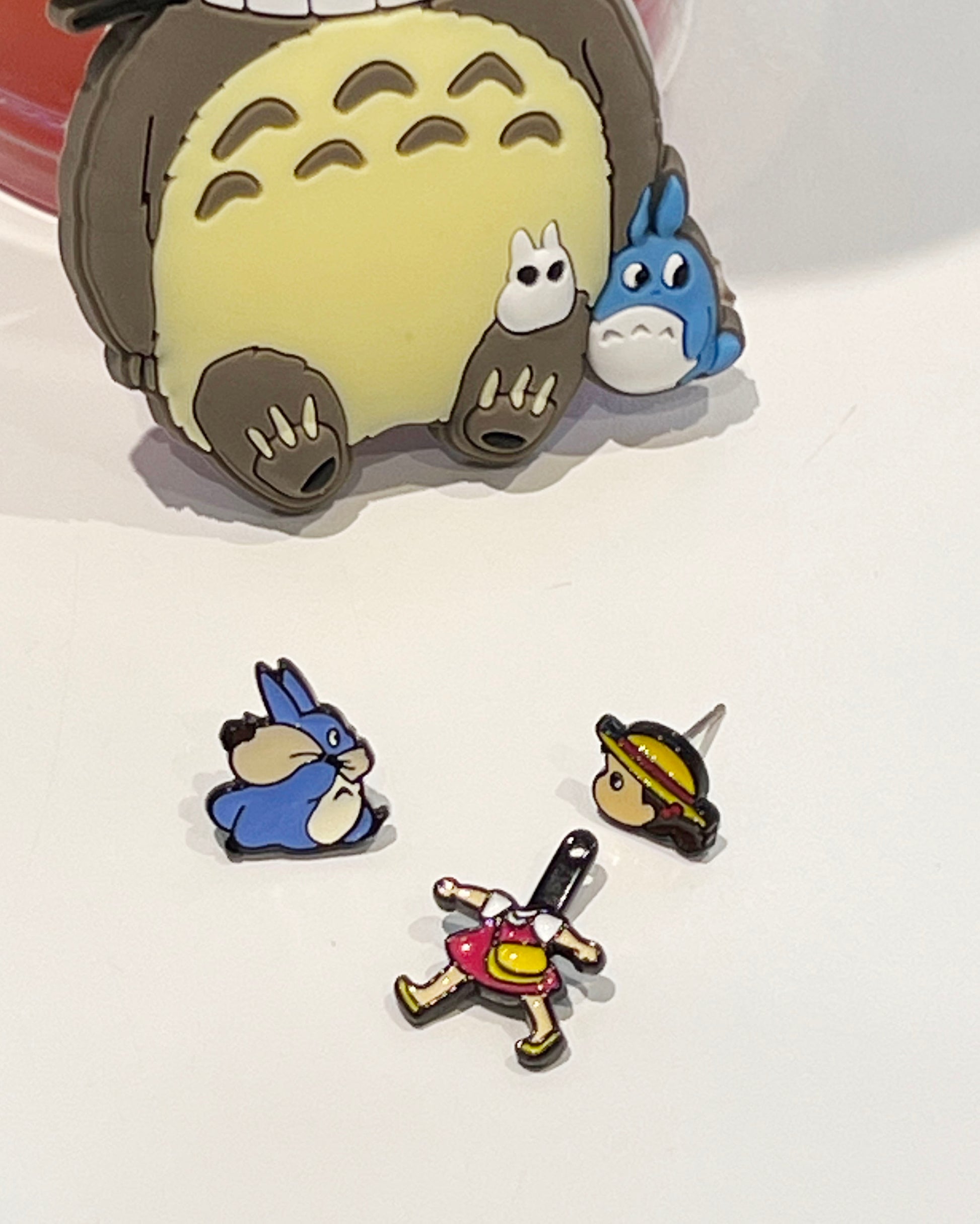 
Detachable Totoro umbrella and Mei earrings, convertible 2-way design, Korean handmade