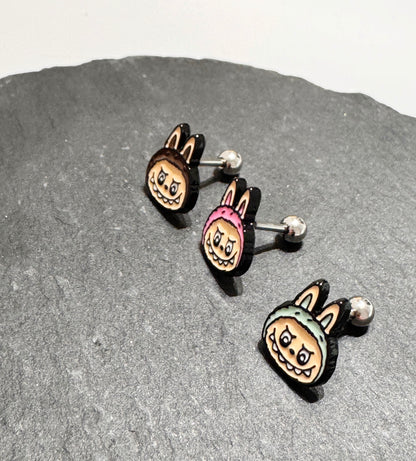 Labubu Bunny Barbell Cartilage Earring - Surgical Steel