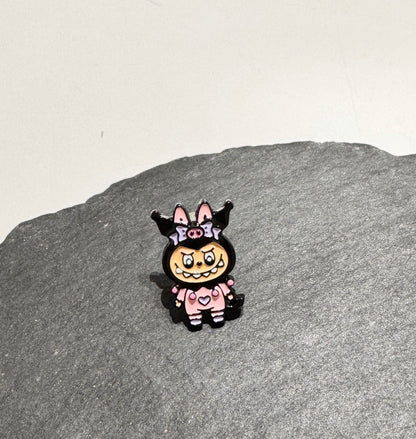 Labubu-Inspired Bunny Barbell Earring Custom Handmade Costume Series
