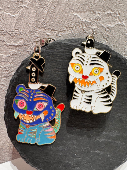 Duffy Tiger & Korean Magpie Keychain – K-Demon Hunters