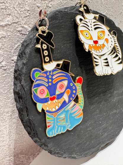 Duffy Tiger & Korean Magpie Keychain – K-Demon Hunters