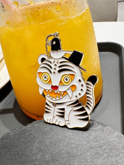 Duffy Tiger & Korean Magpie Keychain – K-Demon Hunters