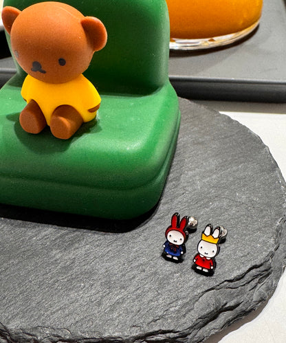 Miffy Barbell Earring - Surgical Steel Cartilage Stud | Type 1 & 2 | Made in Korea