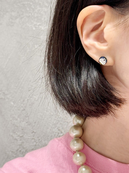 Doraemon & Dorami-Inspired Silver Post Earrings — 4-Piece Handmade Set