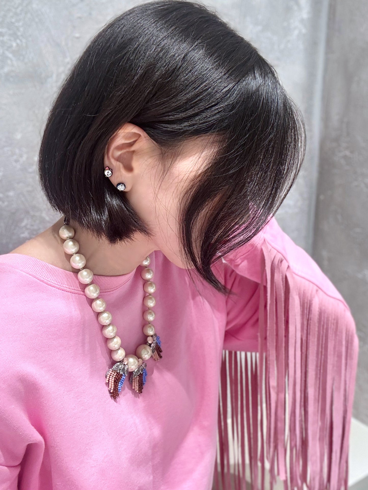 Doraemon & Dorami-Inspired Silver Post Earrings — 4-Piece Handmade Set