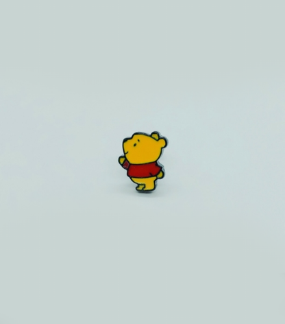 Winnie the Pooh barbell stud earring with surgical steel post