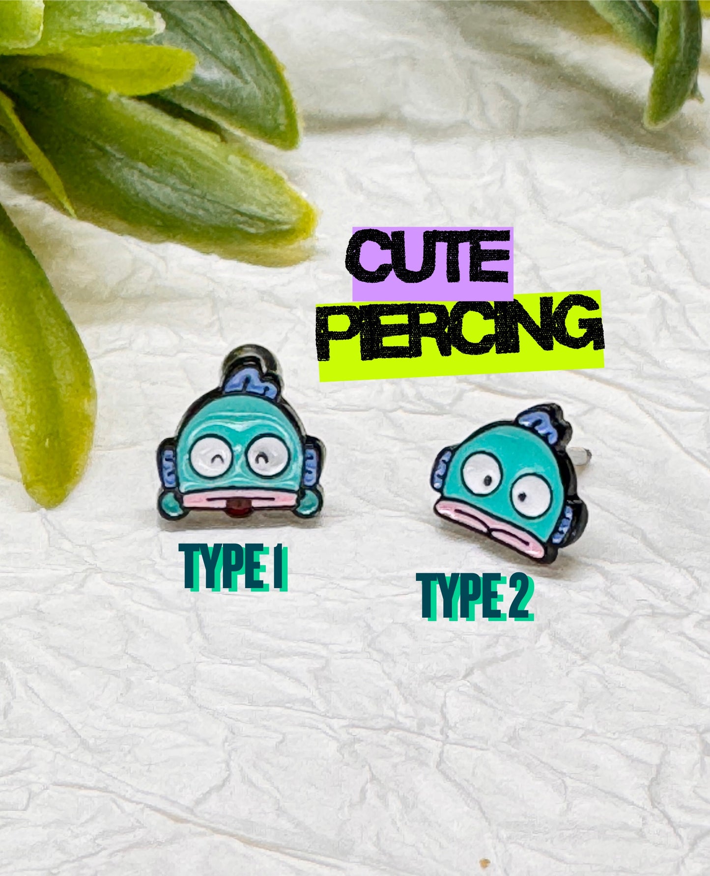 Sanrio Hangyodon Barbell Stud | K-Kawaii Piercing