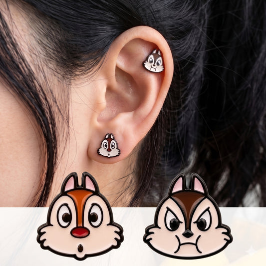Chip 'n' Dale Barbell Stud | Mom & Daughter Matching Ear Stack