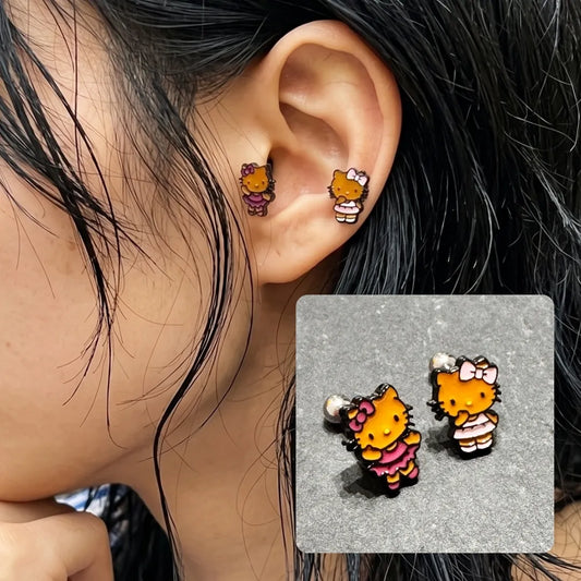 Hello Kitty Tanning Balletcore Piercing | Handmade in Korea (Sold Individually)