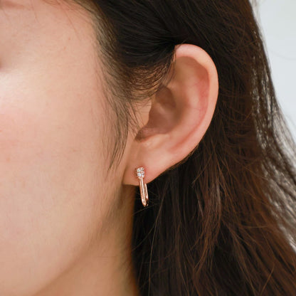 Mini Pavé Huggie Hoop Earrings (3 Colors)