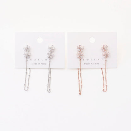 Product card showing Made in Korea jewelry - silver and rose gold versions
