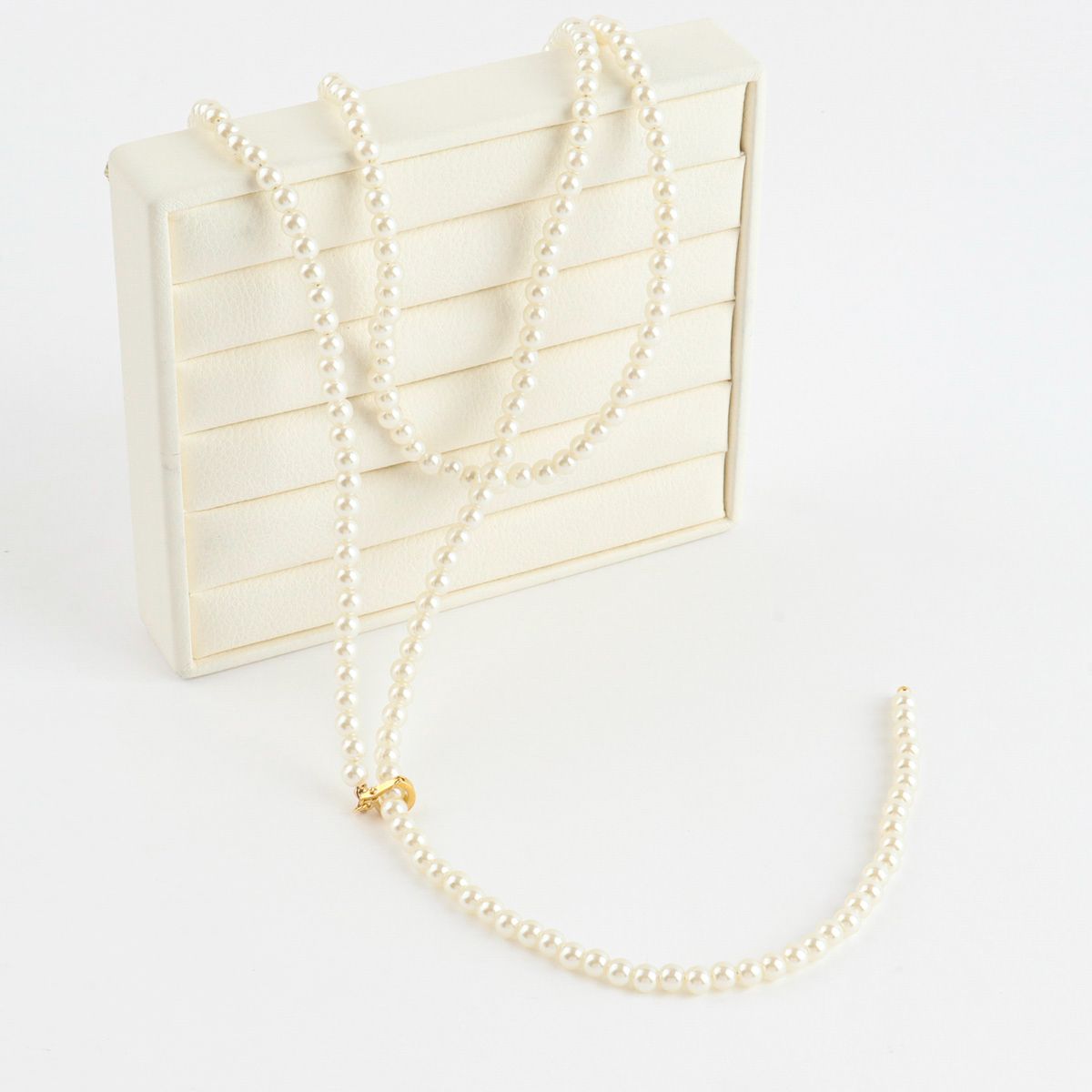 Extra Long Pearl Lariat Necklace – 140cm Wrap Choker, Layered Rope Necklace, Tie-On Versatile Jewelry, Romantic Gift for Her