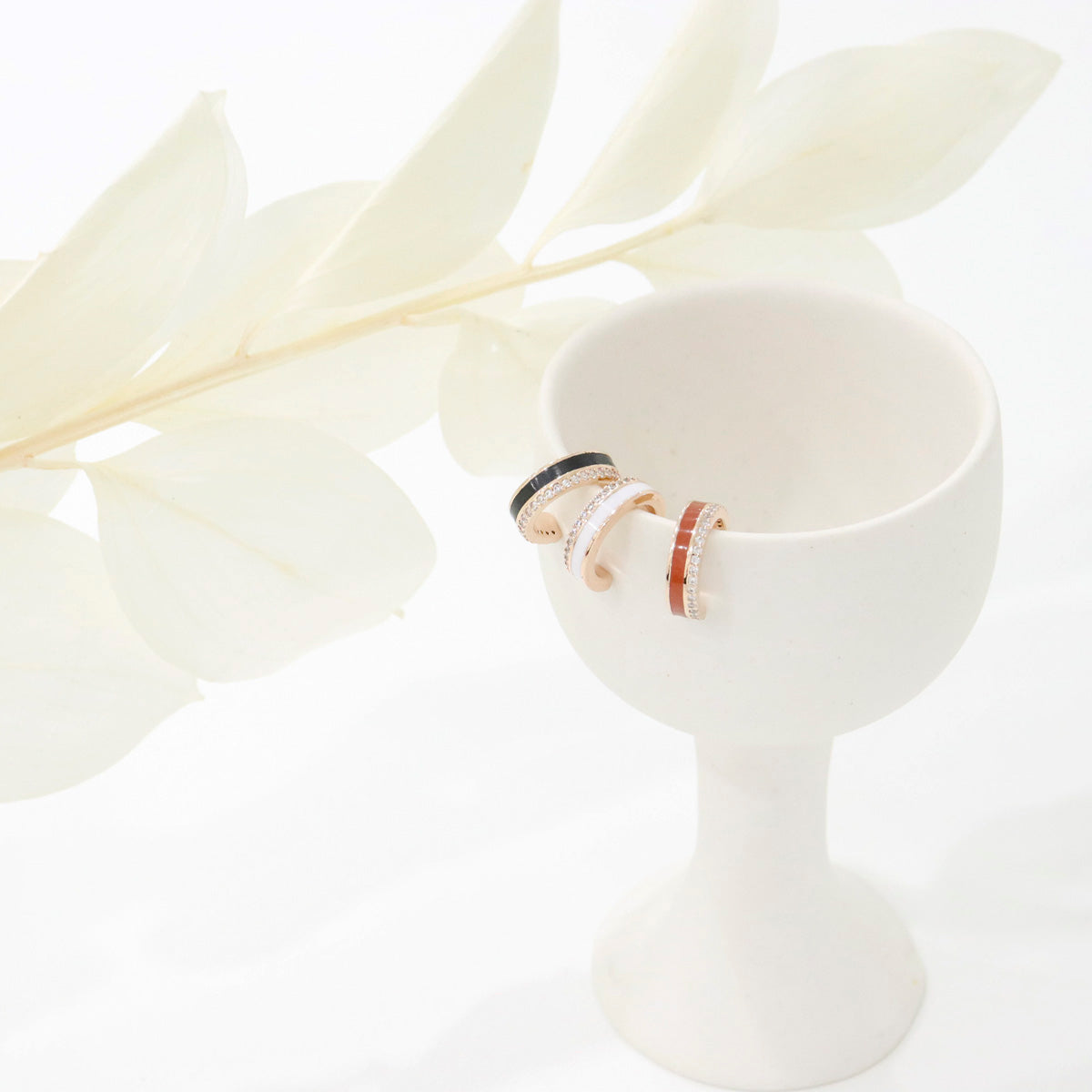 Cubic Zirconia Helix Cuff - Multi Color