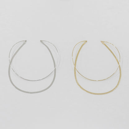 Layered Snake Chain Choker – Minimalist Brass Necklace | 8TTITTO8