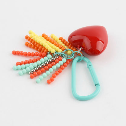 💖 Handmade Heart Beaded Keychain - Y2K Colorful Bag Charm | 4 Colors