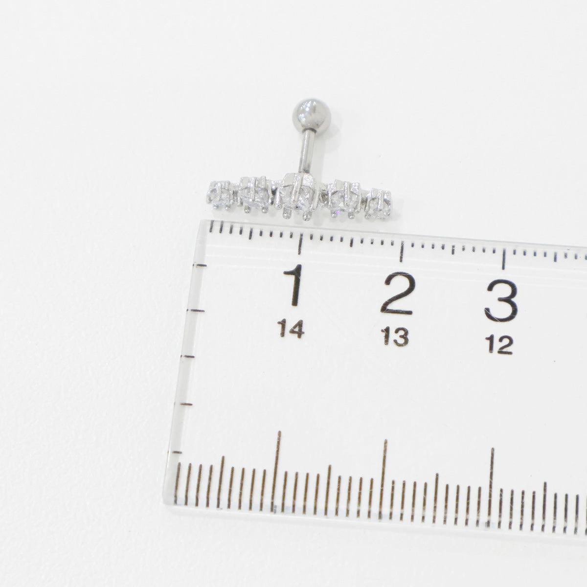 CZ Star Curved Barbell - Cartilage Piercing Earring