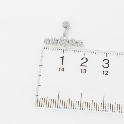 CZ Star Curved Barbell - Cartilage Piercing Earring